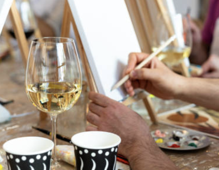 Canvas & Corks Paint & Sip at Stonington Vineyards